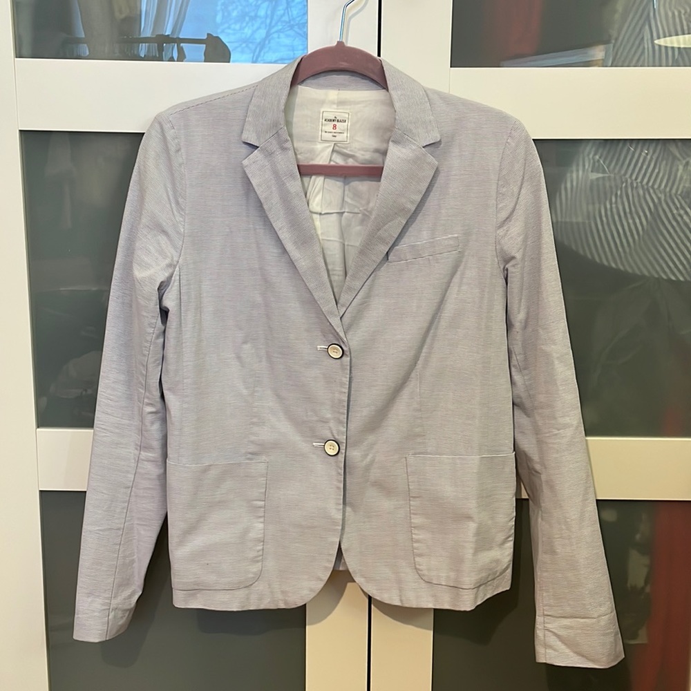 Gap academy blazer. Blue and white stripe nautical